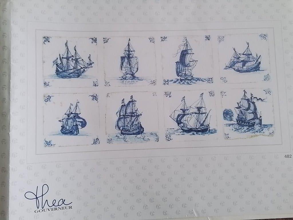 Borduurpatroon van Thea Gouverneur , schepen alleen nr 5, Ophalen of Verzenden, Zo goed als nieuw, Handborduren, Patroon