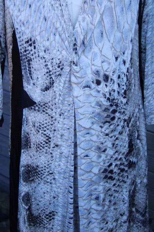 Jurk beige/ zwart Sallie Sahne mt 42 Vaste prijs, Zwart, Maat 42/44 (L), Ophalen of Verzenden, Zo goed als nieuw