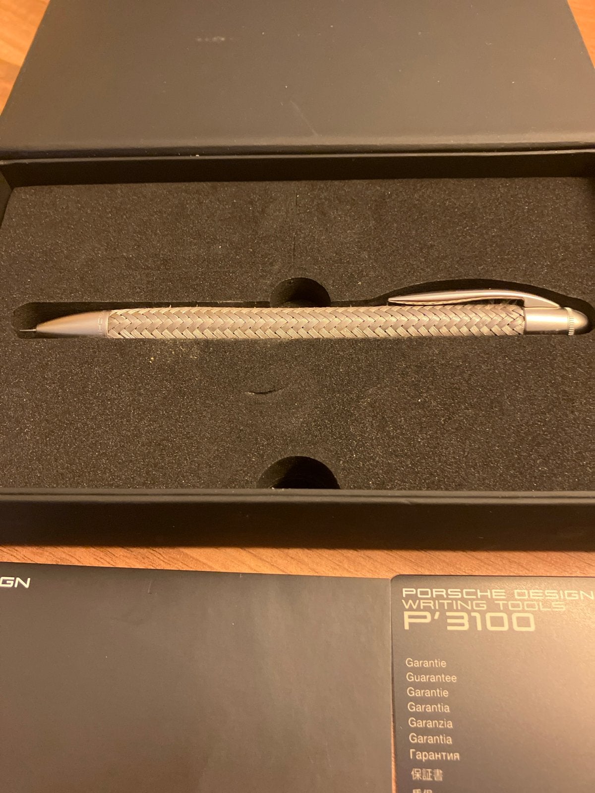 Porsche Design P'3100 vulpotlood - Zo goed als nieuw, Verzamelen, Overige merken, Balpen, Met doosje, Ophalen of Verzenden