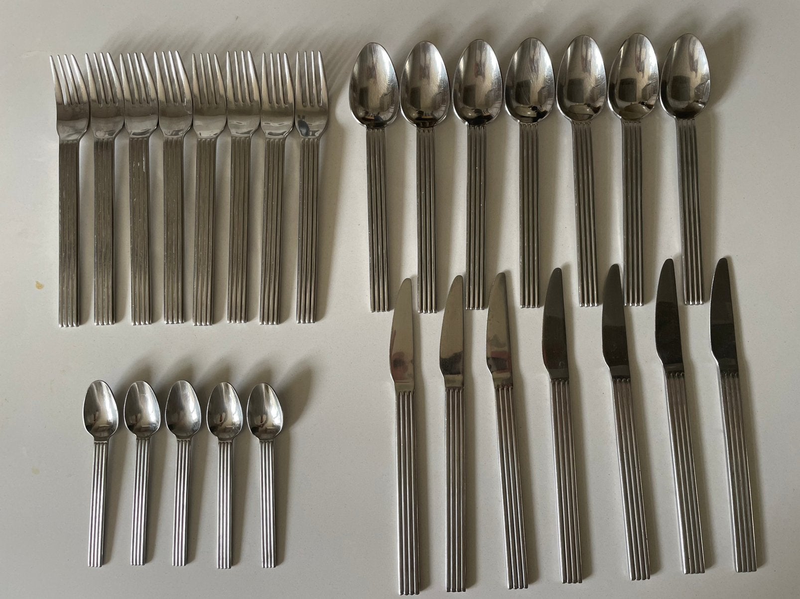 IKEA STRATEG bestekset 27-delig, Huis en Inrichting, Keuken | Bestek, Gebruikt, Ophalen of Verzenden, Rvs of Chroom, Vaatwasserbestendig
