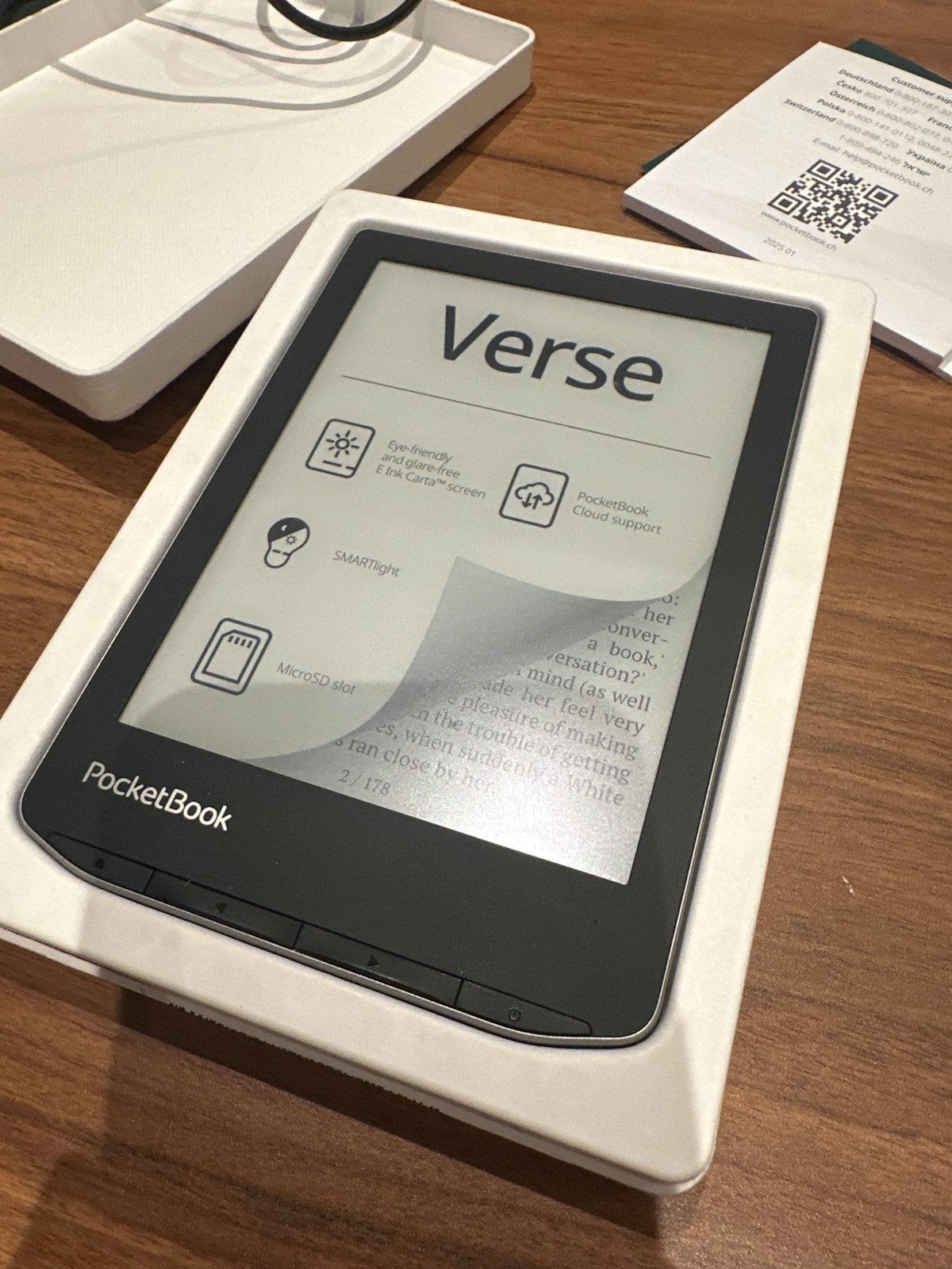 PocketBook Verse E-reader - Zo goed als nieuw, 8 GB, Ophalen of Verzenden, Zo goed als nieuw, Touchscreen