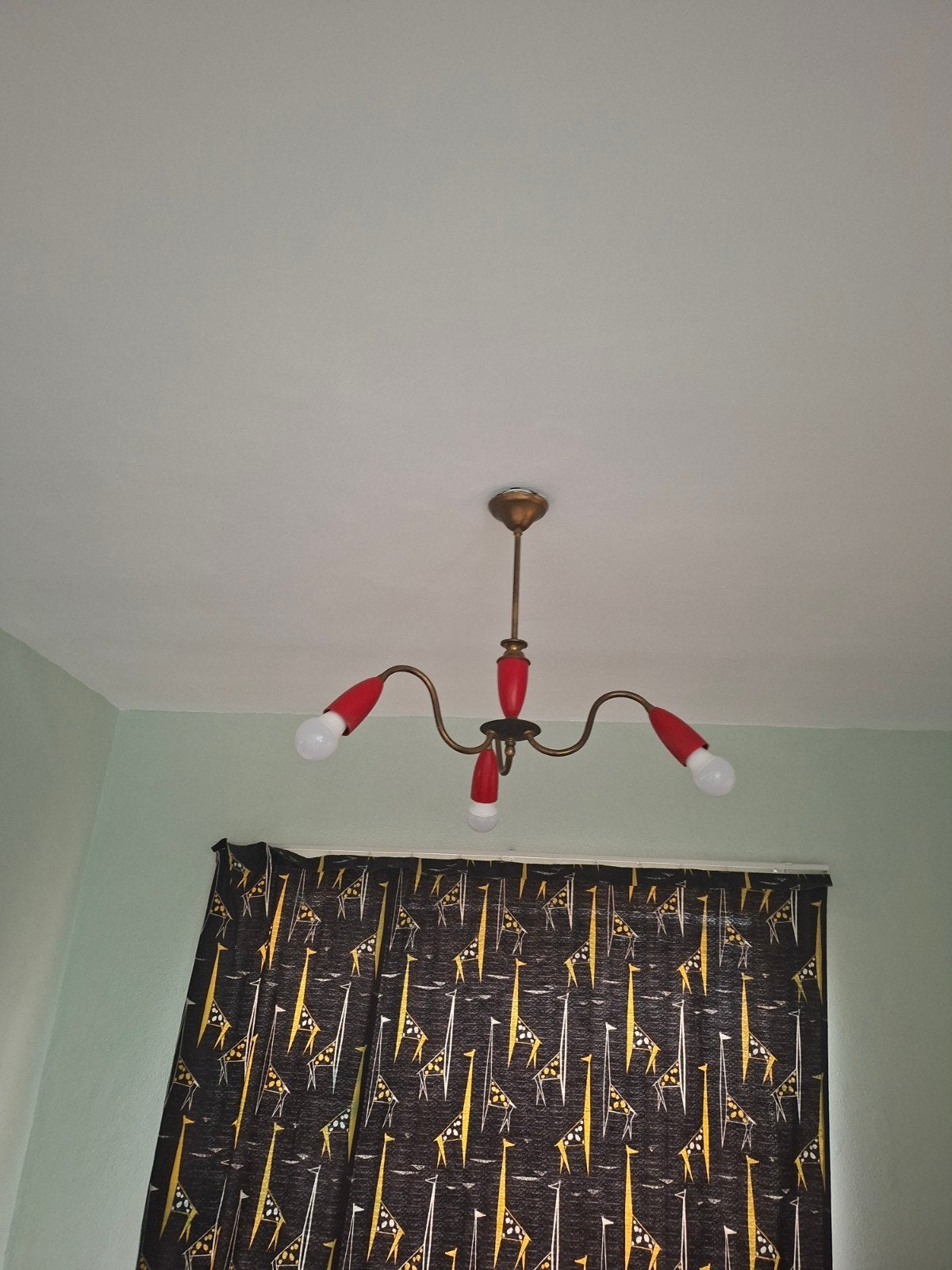 Vintage fifties hanglamp jaren 50, Ophalen, Gebruikt