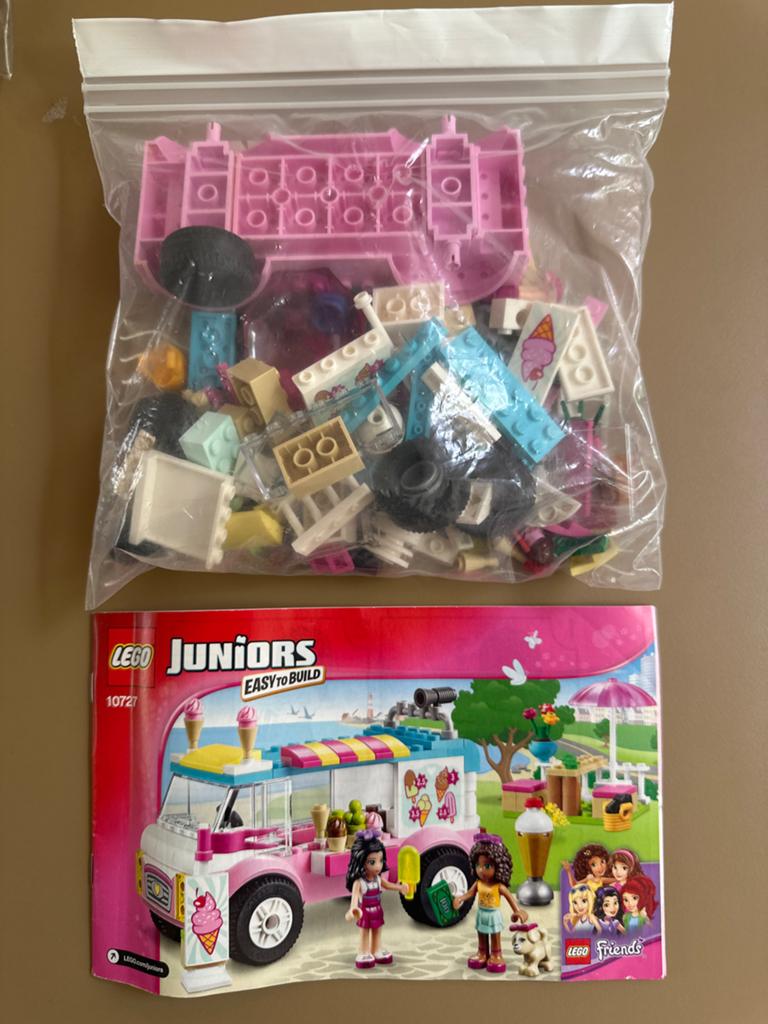 Lego Juniors 10727 IJscowagen - Compleet met boekje, Ophalen of Verzenden, Gebruikt