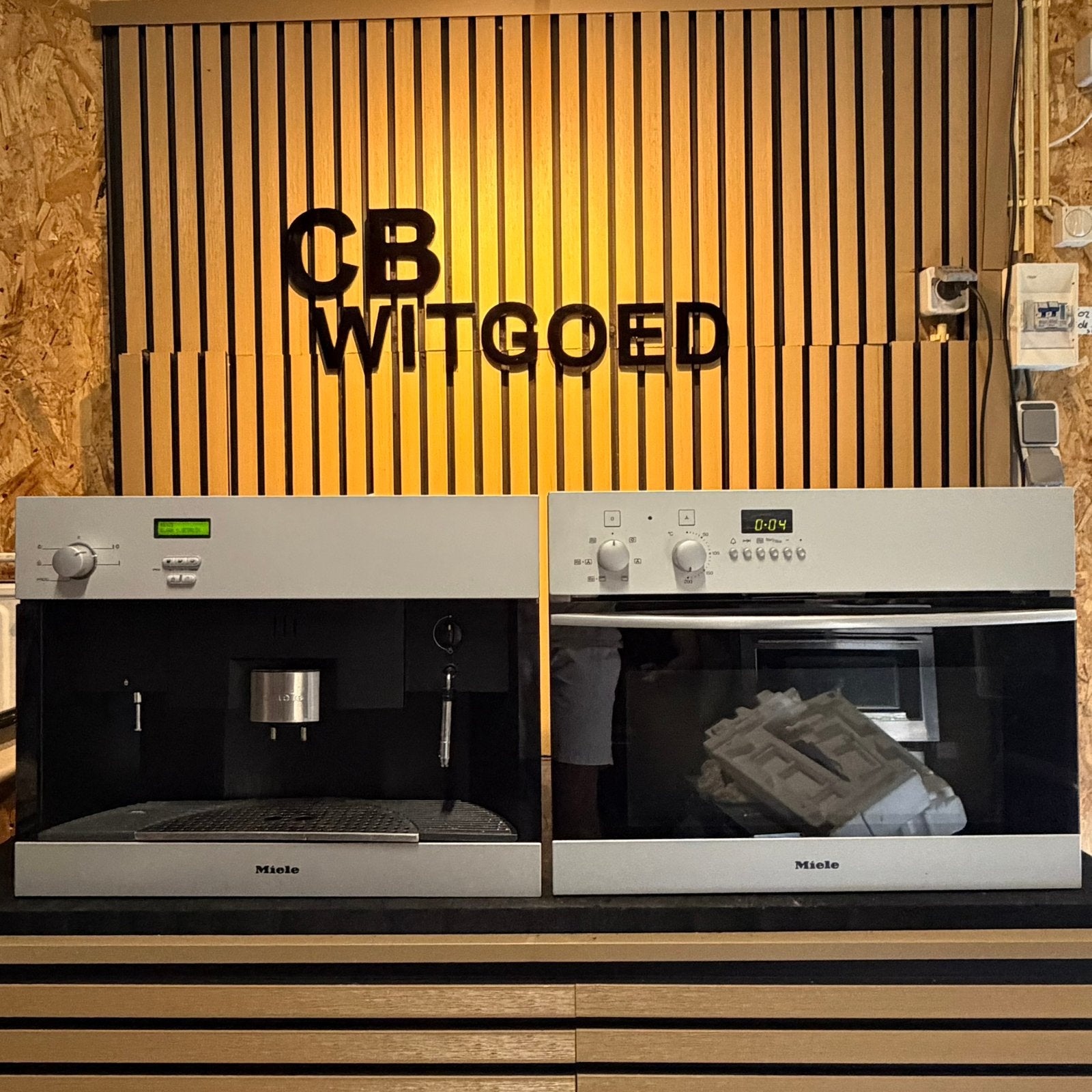 Luxe miele set combi oven magnetron en koffiemachine, Ophalen, Gebruikt, Combi-oven, Inbouw