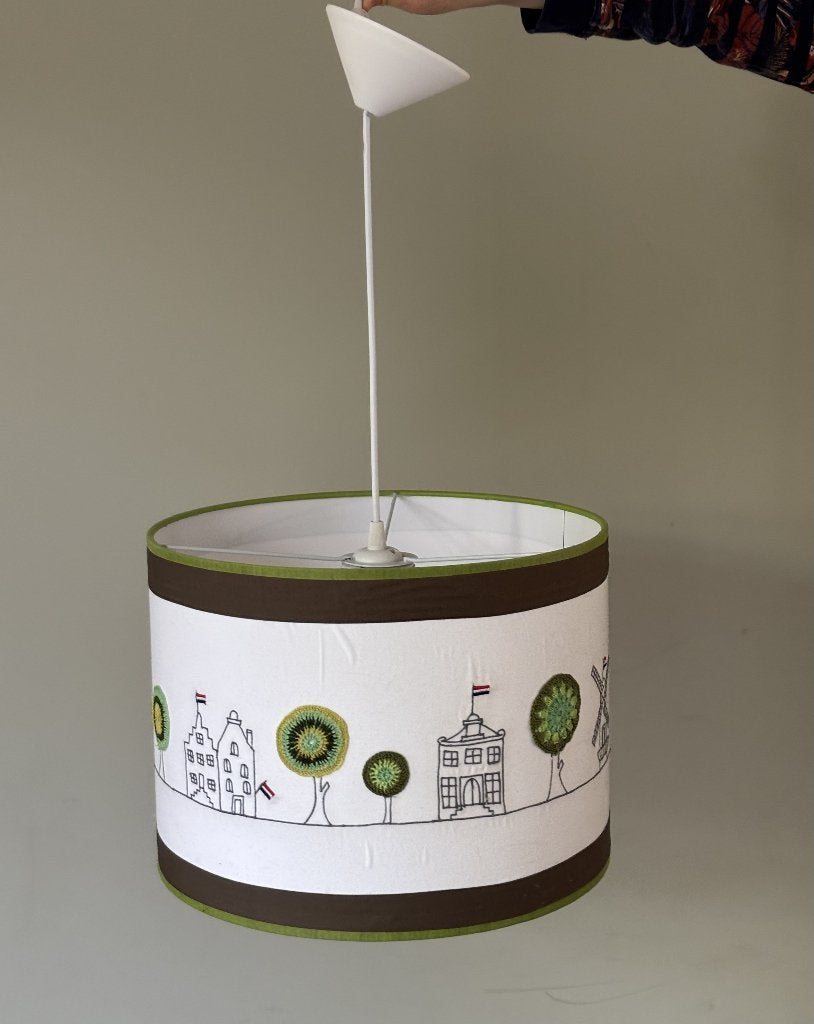 Taftan kinderhanglamp, Ophalen, Gebruikt, Textiel, E27 (groot)