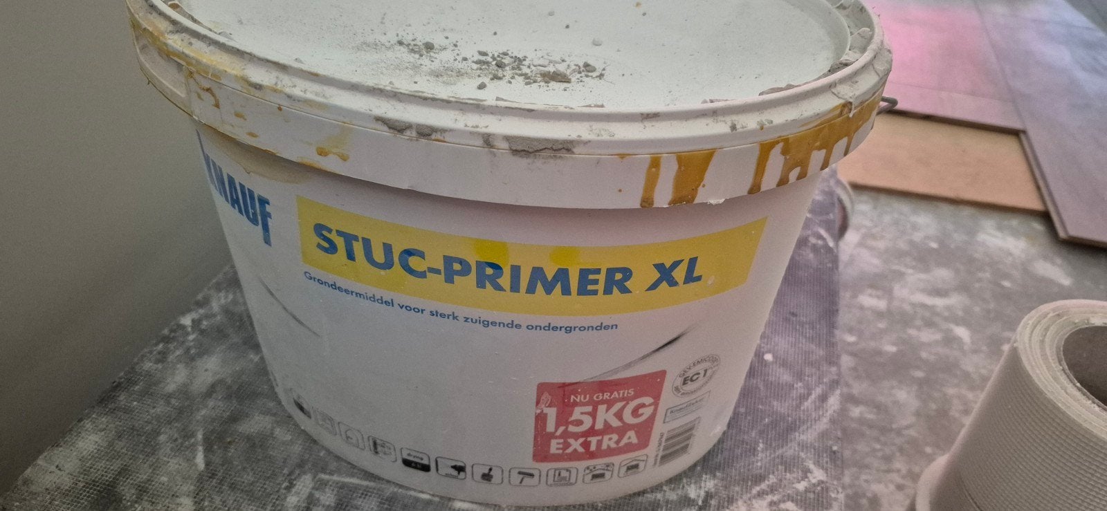Knauf stuc primer XL, Ophalen, Geel
