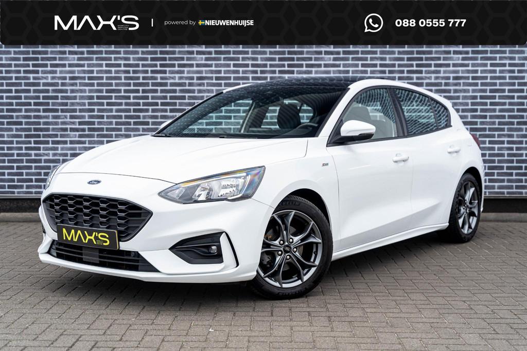 Ford Focus 1.0 EcoBoost 125 ST Line Business | Panoramadak |, Auto's, Ford, Gebruikt, Adaptive Cruise Control, Wit, Origineel Nederlands