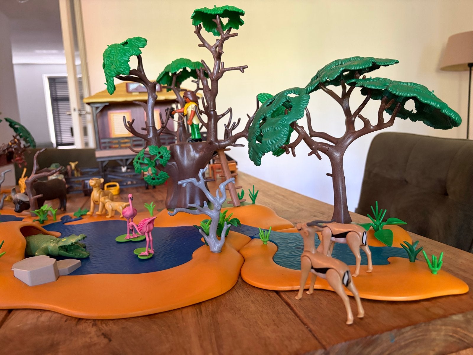 Playmobil Safari Set met Dieren en Boomhut, Ophalen, Gebruikt, Jongen of Meisje