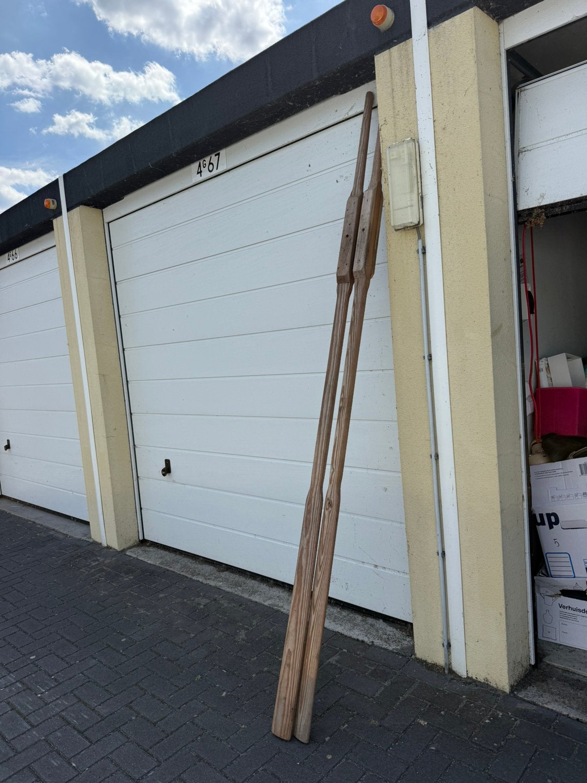 Houten Pedels, Ophalen of Verzenden, Zo goed als nieuw