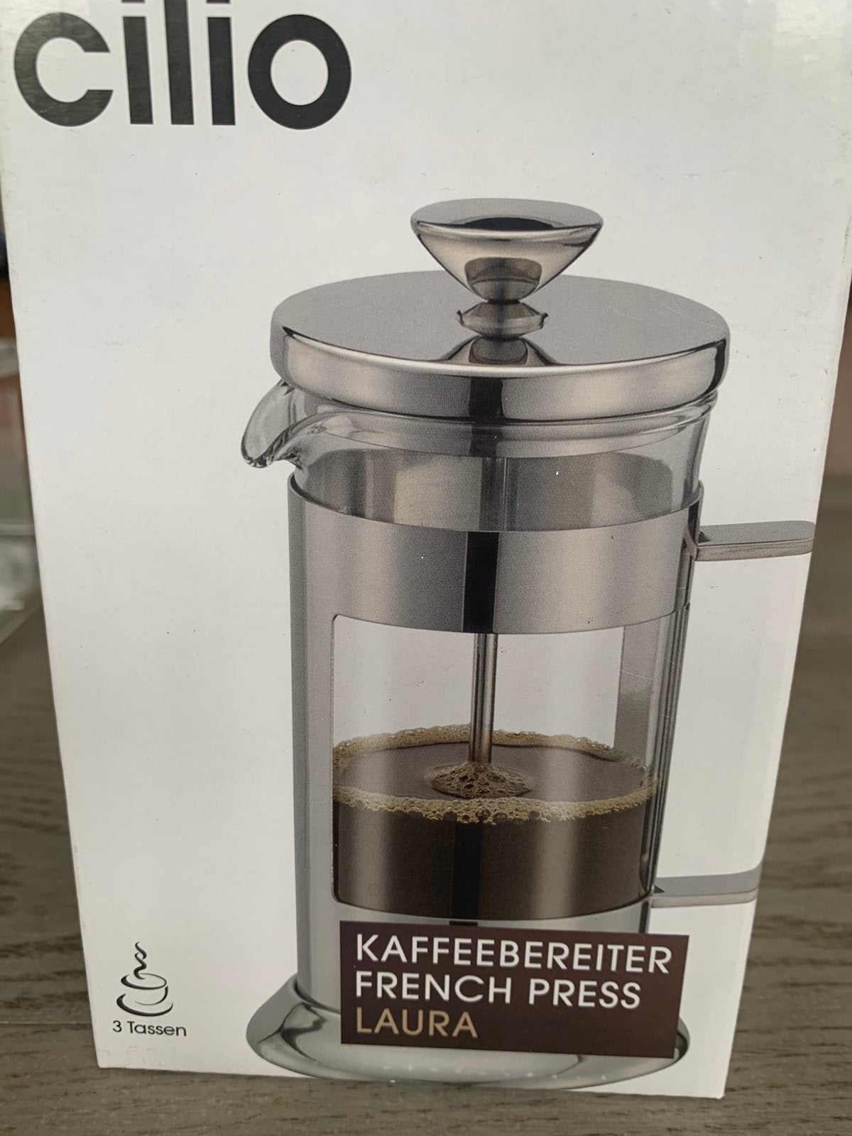 Koffiemaker cilio 3 kops , french cafe, 2 tot 4 kopjes, Ophalen, Nieuw, Overige modellen