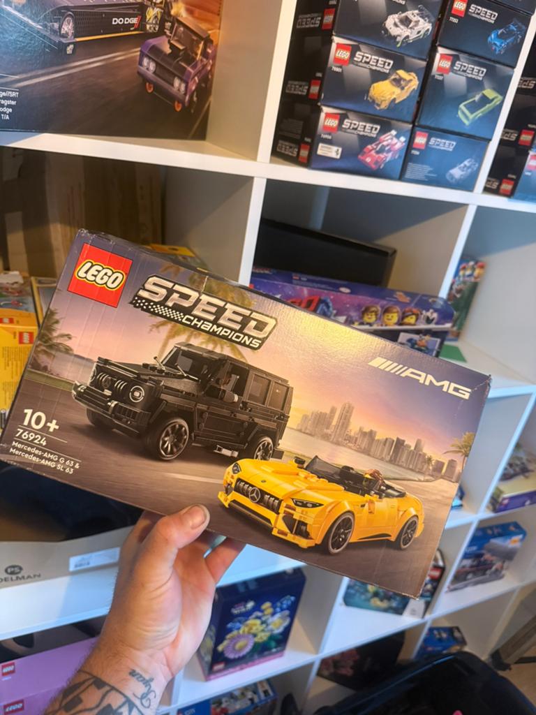 Lego 76924 speed champions AMG, Ophalen of Verzenden, Zo goed als nieuw