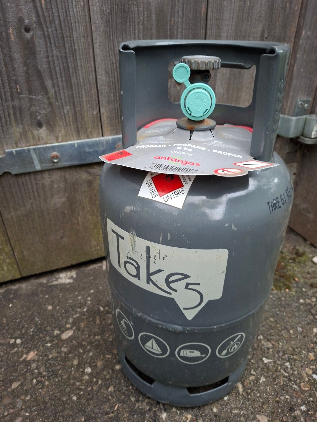 Nieuwe gasfles, van 5 kg, voor caravan, camper, barbecue, Caravans en Kamperen, Ophalen, Nieuw