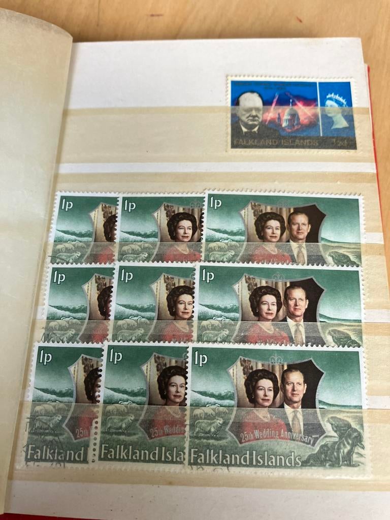 Falkland Islands boekje met veel dubbelen, gebruikt, Ophalen of Verzenden, Buitenland