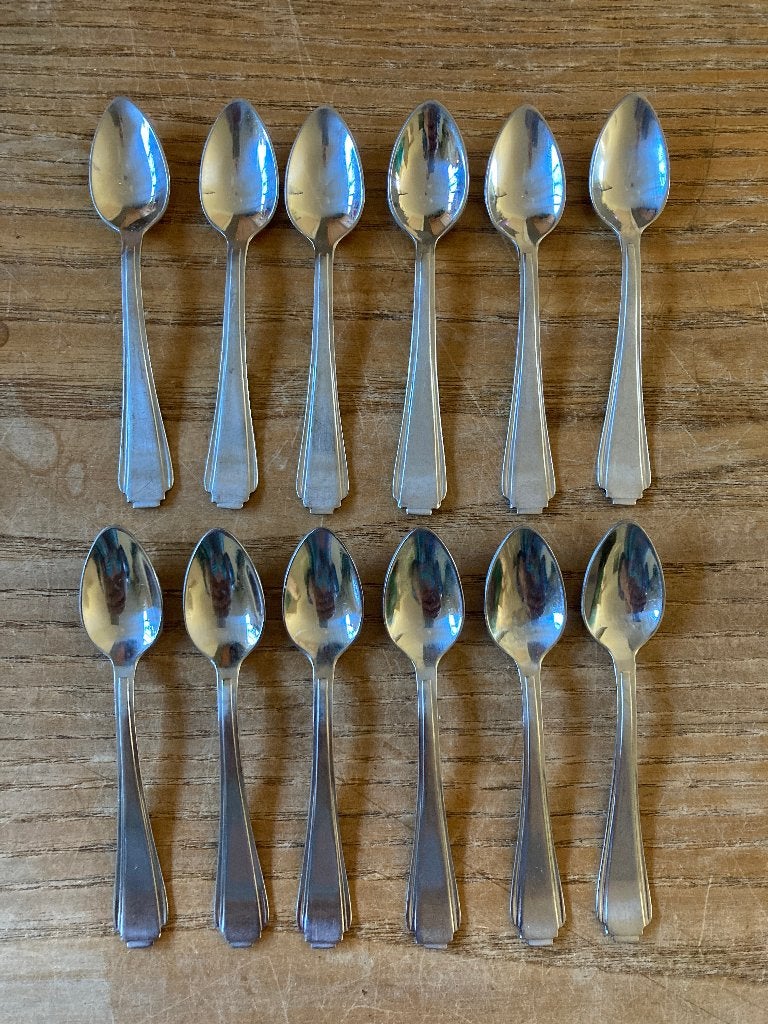 12x Vintage Sola GZ 840 mokka likeurlepeltjes lepeltje, Ophalen of Verzenden