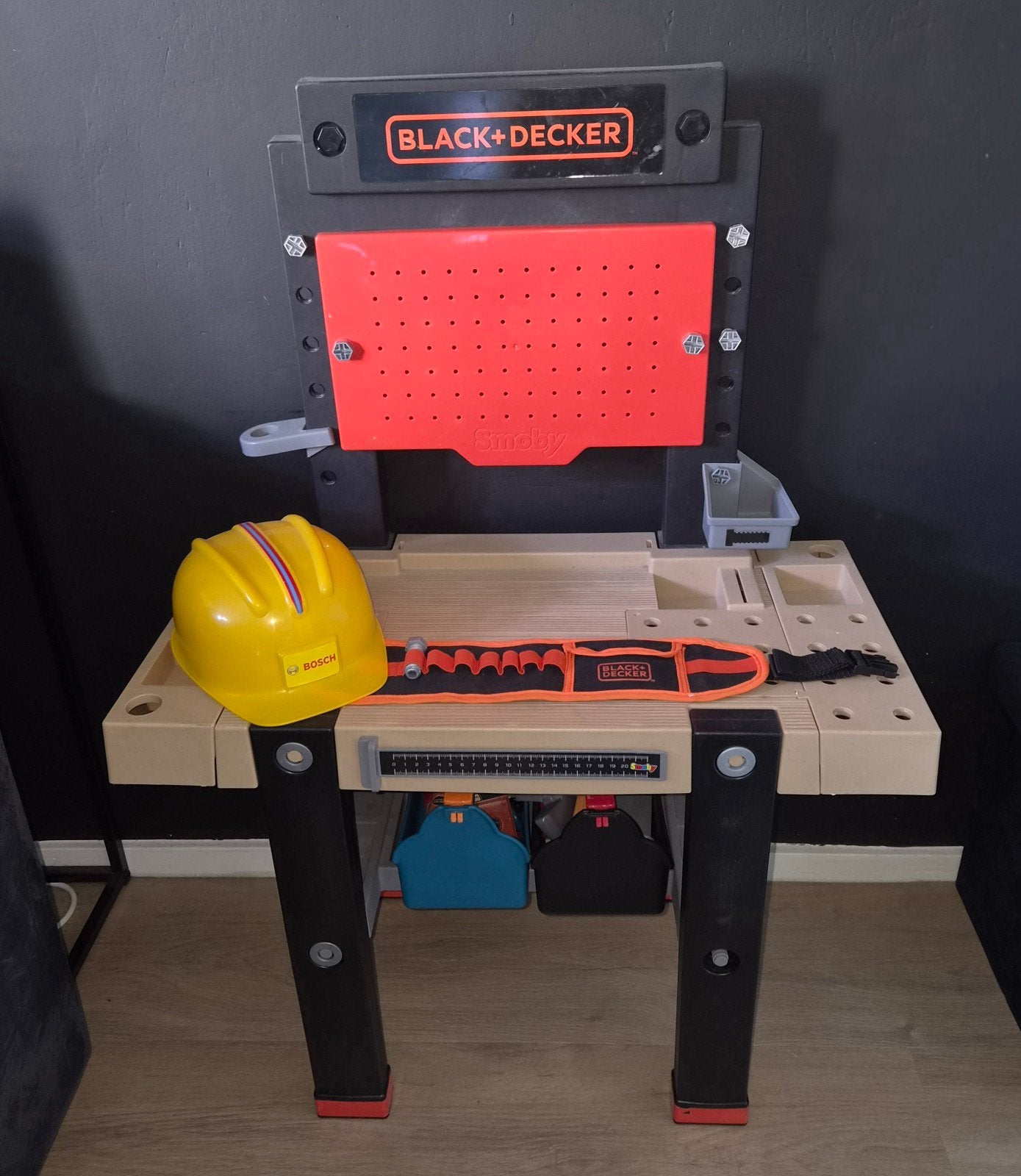 Black+Decker Smoby Werkbank met Gereedschap, Ophalen, Gebruikt, Jongen of Meisje