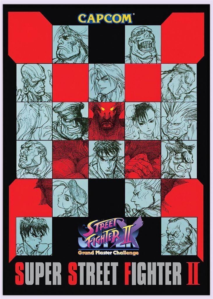 SUPER STREET FIGHTER II Grote 50x70cm Game Poster, Spelcomputers en Games, Games | Overige, Vechten, Verzenden, 1 speler, Nieuw