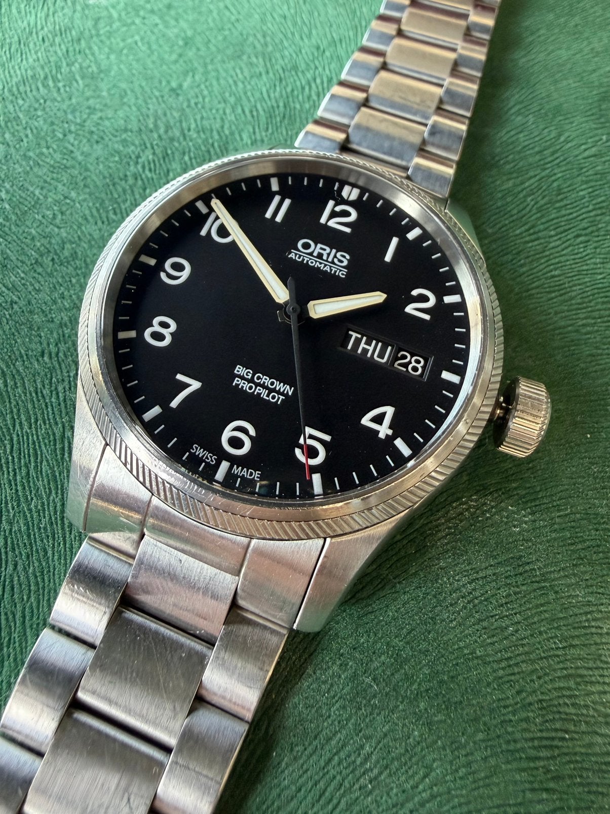 Oris Big Crown Propilot (Met Extra), Staal, Gebruikt, Staal, Polshorloge
