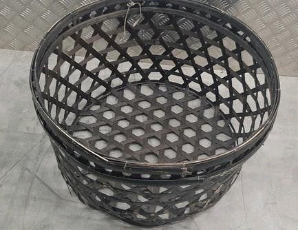 Rotan Mand, extra groot, Huis en Inrichting, Woonaccessoires | Schalen en Manden, Nieuw, Mand, Rond, Riet, Ophalen
