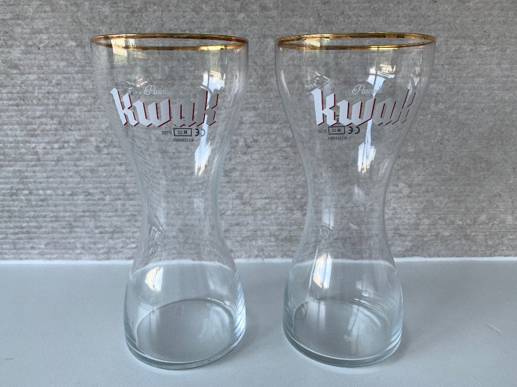 2 mooie glazen Pauwel Kwak bierglazen, Ophalen of Verzenden, Nieuw, Glas of Glazen, Overige merken