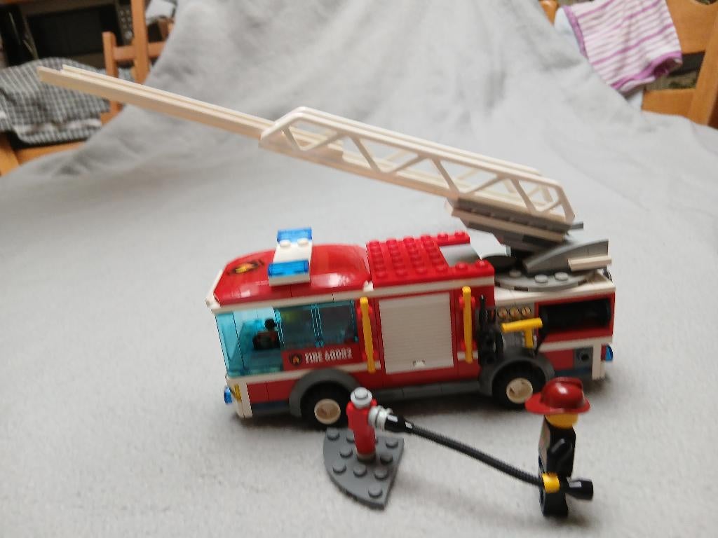 Lego brandweertruck set 60002., City, Lego, Compleet, Ophalen of Verzenden