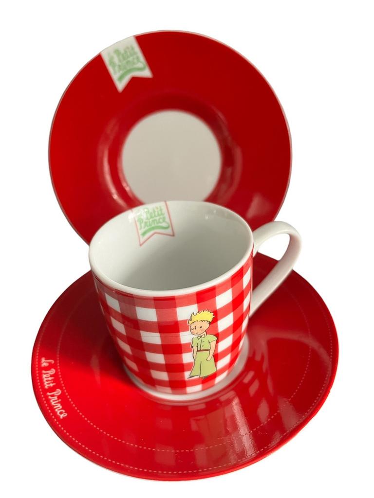 Espresso kop en schotel Le Petit Prince Konitz, Verzenden, Zo goed als nieuw, Overige stijlen, Kop(pen) en/of Schotel(s)