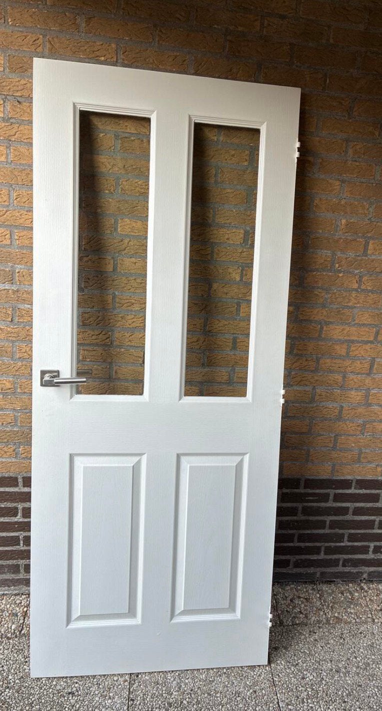 Binnendeur 82x200 cm rechtsdraaiend, Ophalen, Gebruikt, Binnendeur, 200 tot 215 cm