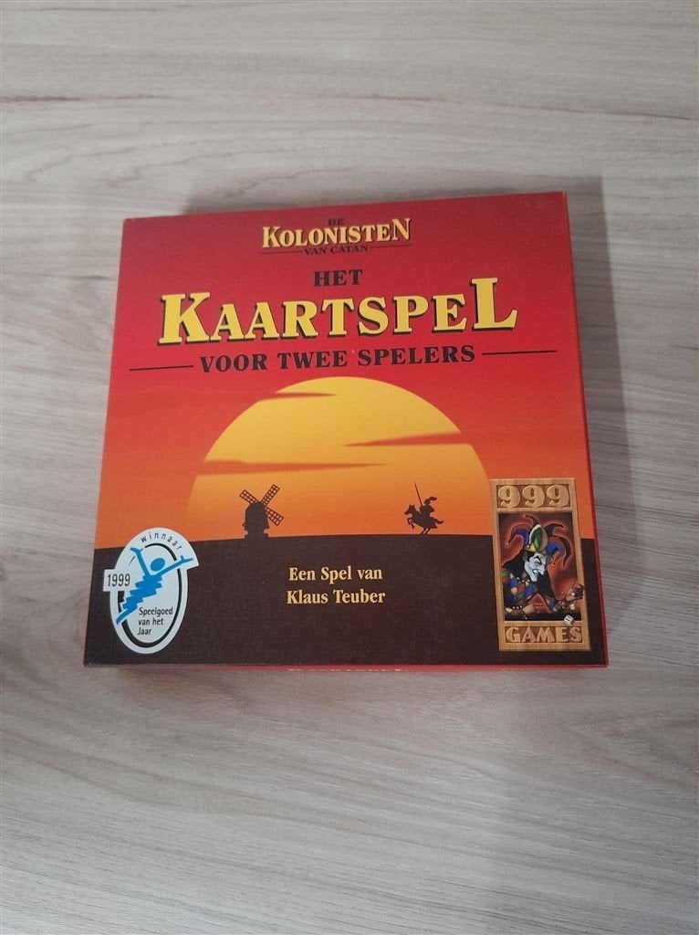 Kolonisten van catan het kaartspel - 999 games - s3137, Hobby en Vrije tijd, Verzenden, Zo goed als nieuw