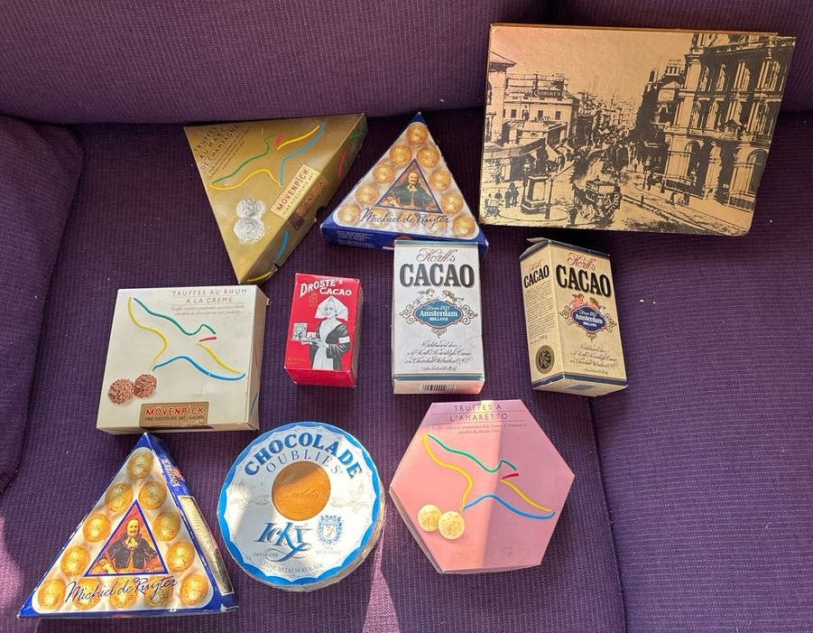 Oude Chocolade Verpakkingen - Diverse Merken, Verzamelen, Gebruikt, Ophalen of Verzenden, Nvt, Nvt