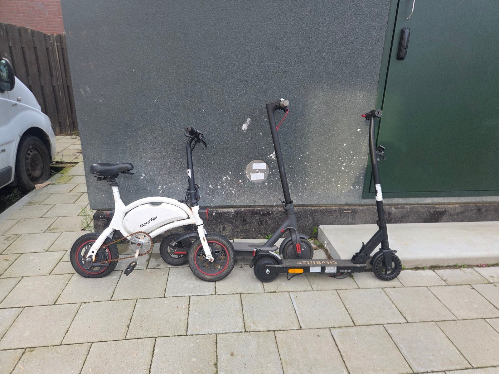 3 elektrische voertuigen fiets en step - werking onbekend, Ophalen of Verzenden, Gebruikt, Overige merken