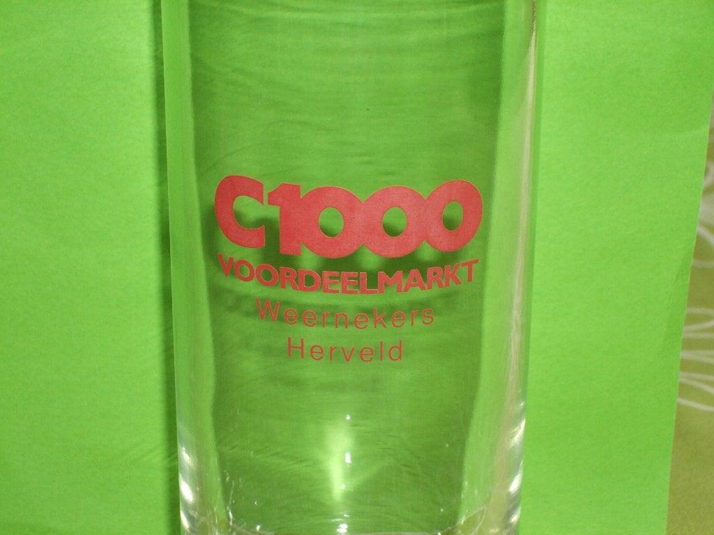 C1000 voordeelmarkt glas - Weernekers Herveld, Ophalen of Verzenden, Zo goed als nieuw