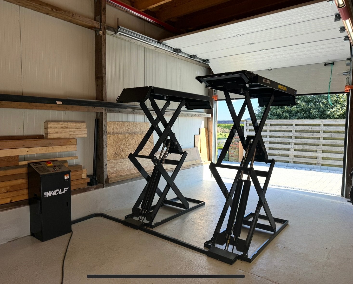 Zgan wolftools hefbrug 3000kg, 1.90m hoog, Ophalen of Verzenden, Zo goed als nieuw