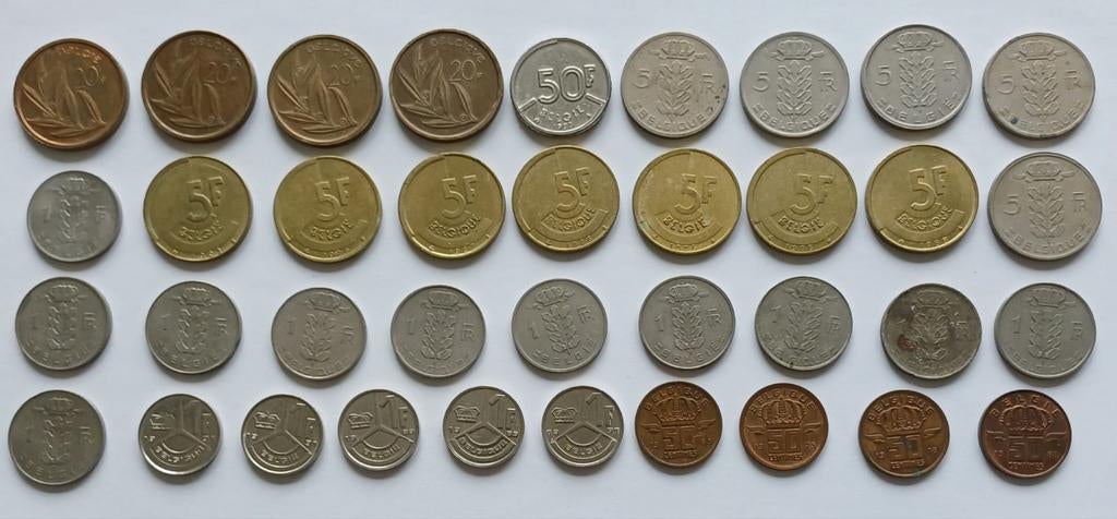 Lotje België 37x, Postzegels en Munten, Munten | Europa | Niet-Euromunten, Ophalen of Verzenden, België, Setje