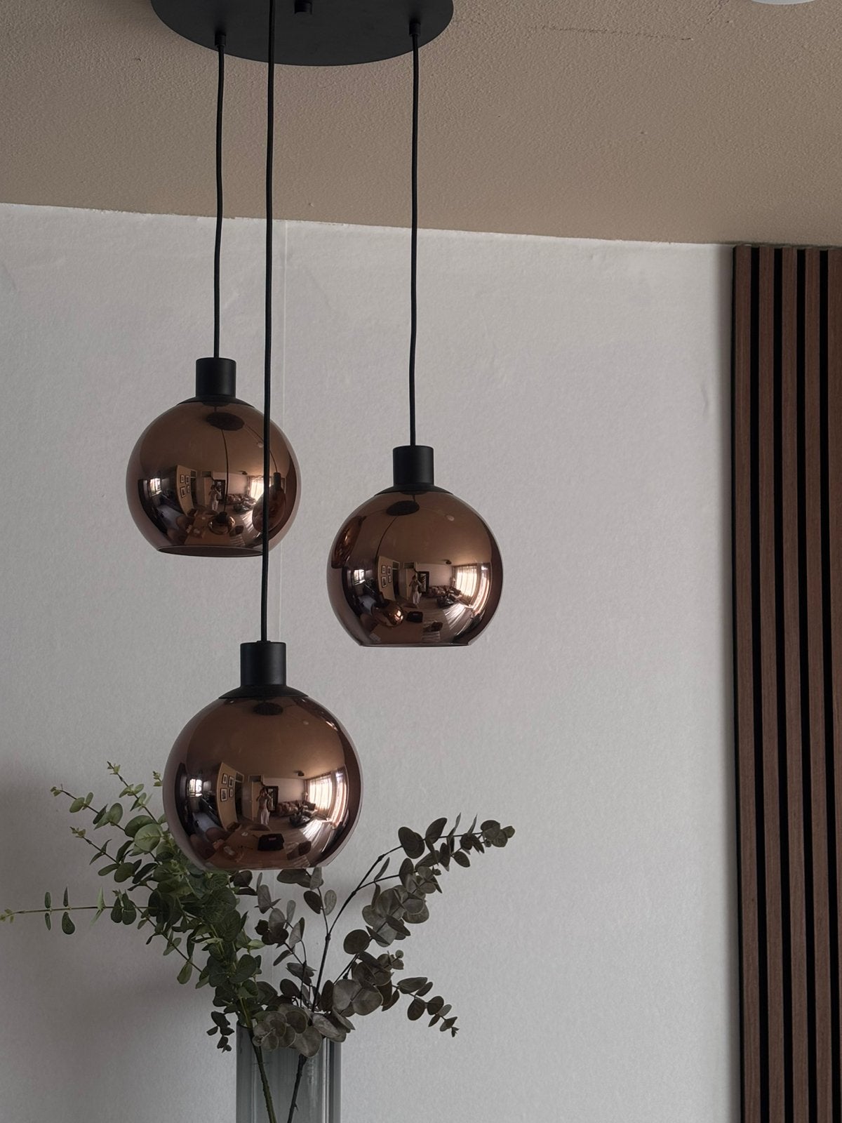 Eglo hanglamp koper, Ophalen of Verzenden, Zo goed als nieuw, Glas, Hotel chique
