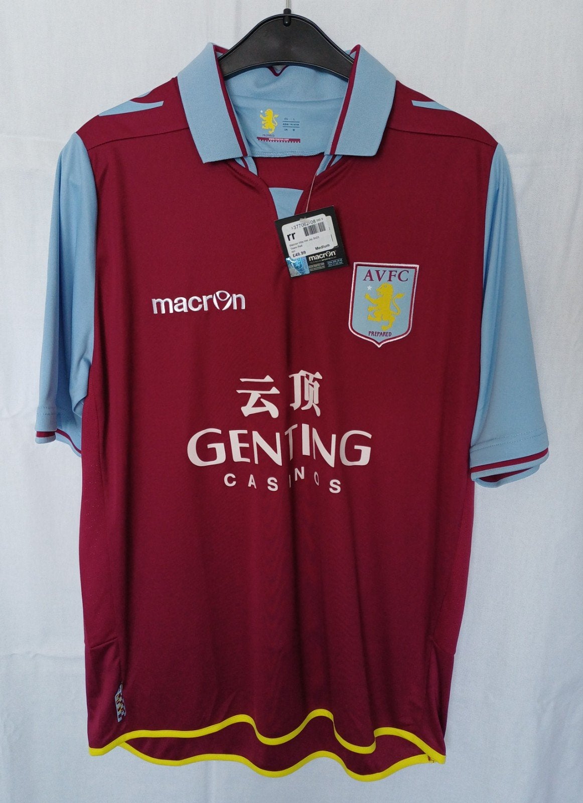 Aston Villa 2012-2013 Thuis Shirt Macron (EU-L) *Nieuw*, Ophalen of Verzenden, Nieuw, Buitenlandse clubs, Shirt