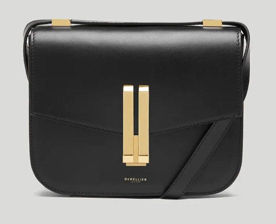 DeMellier ‘The Vancouver’ crossbodytas zwart smooth leer, Ophalen of Verzenden, Zo goed als nieuw, Zwart, Leer