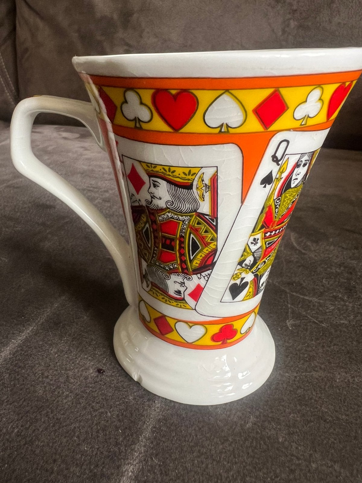 Vintage Hyacinth Fine Bone China Mok / Drinkbeker Porselein., Ophalen of Verzenden, Zo goed als nieuw, Overige stijlen, Kop(pen) en/of Schotel(s)