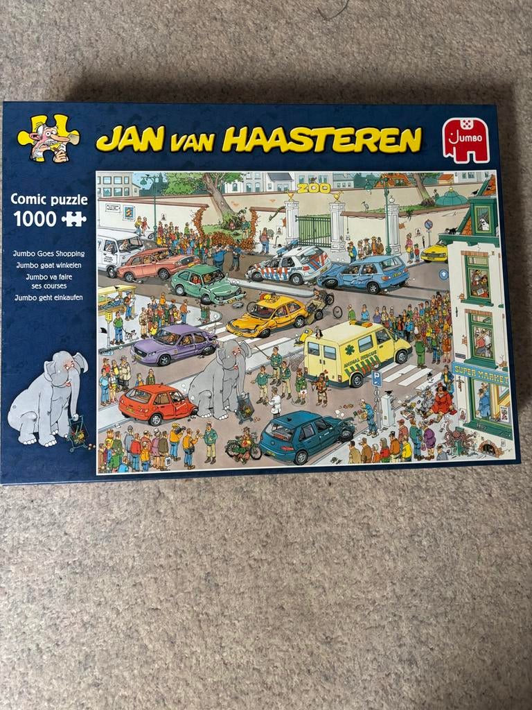 Jan van Haasteren Comic Puzzel - Jumbo Goes Shopping 1000, Ophalen of Verzenden, Zo goed als nieuw