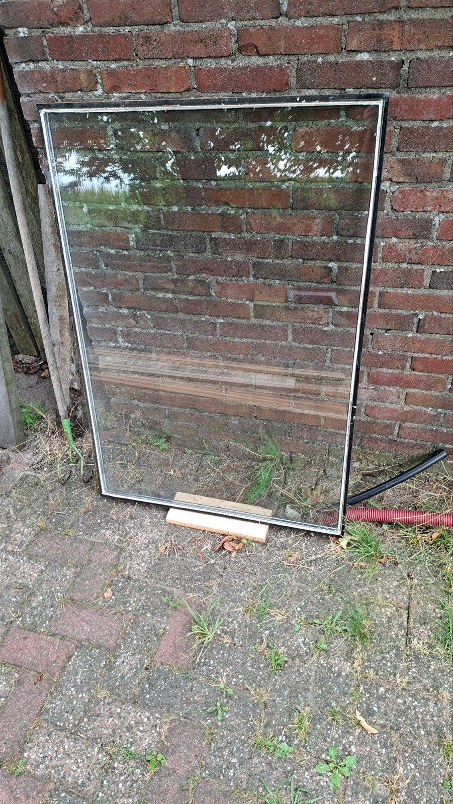 4xruit dubbelglas 117x81,5 cm, Ophalen