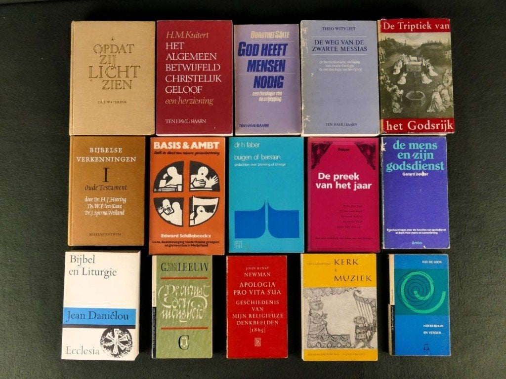 15x Theologie Boeken (1865-1997), Boeken, Ophalen of Verzenden, Gelezen