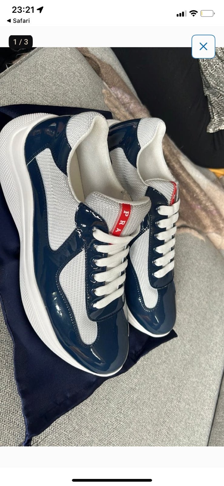 Prada cups maat 41, Kleding | Heren, Ophalen of Verzenden, Zo goed als nieuw, Zwart
