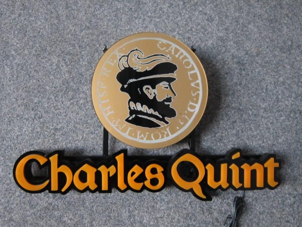 CHARLES QUINT BIER LED LICHTRECLAME, Verzamelen, Biermerken, Ophalen, Nieuw, Overige typen, Overige merken