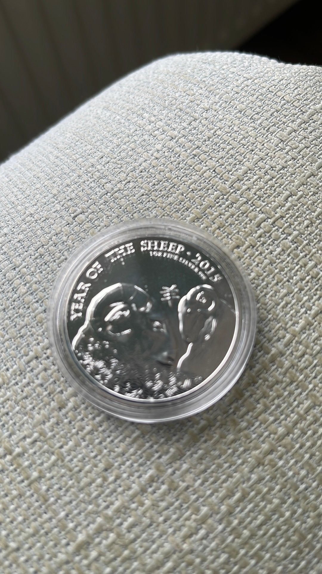 Lunar UK / Jaar van de Geit 2015-1OZ/Prooflike, Ophalen of Verzenden, Zilver