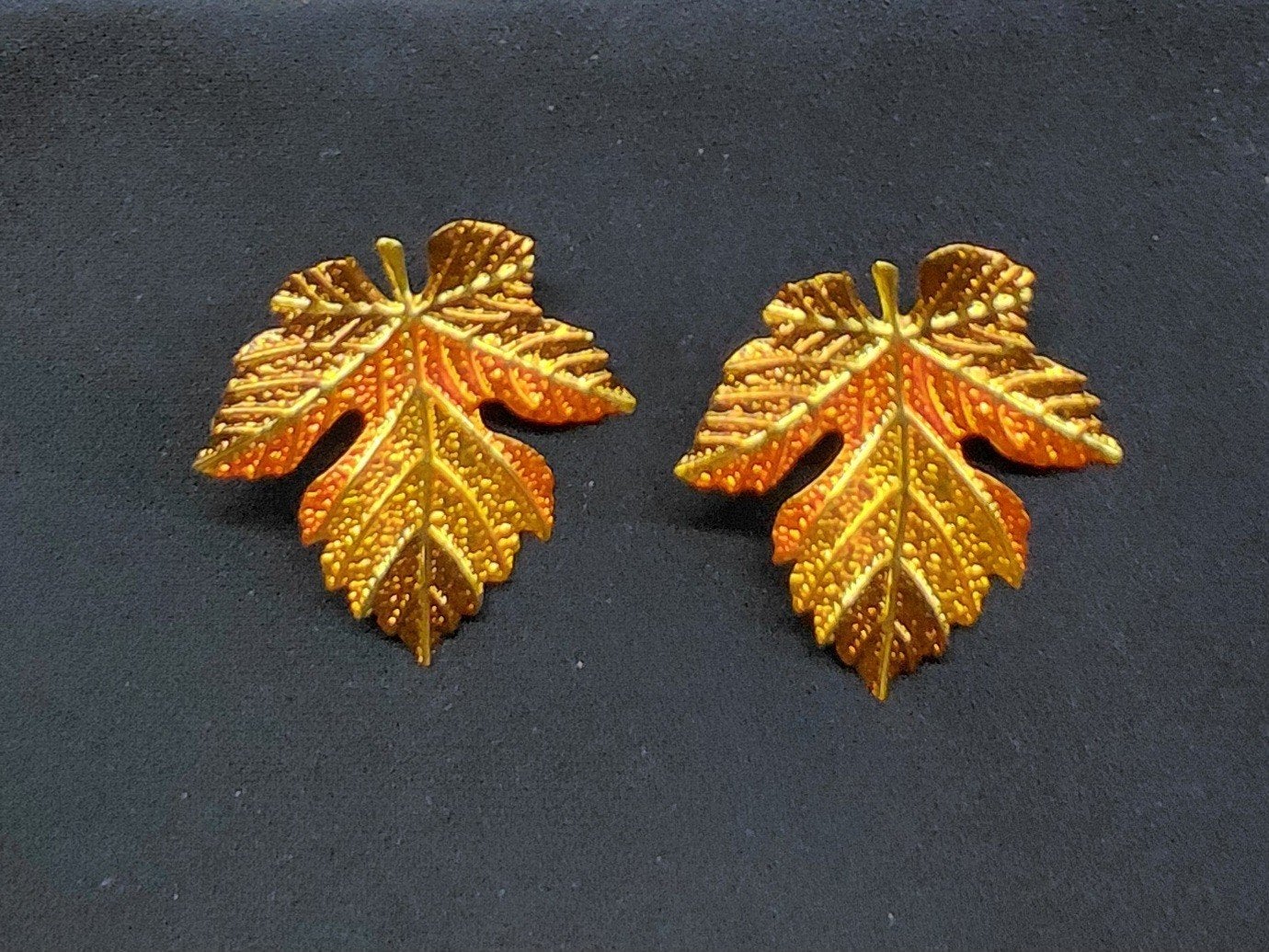 Oorbellen, nieuw, herfstblad, oorstekers, Overige materialen, Nieuw, Oranje, Ophalen of Verzenden