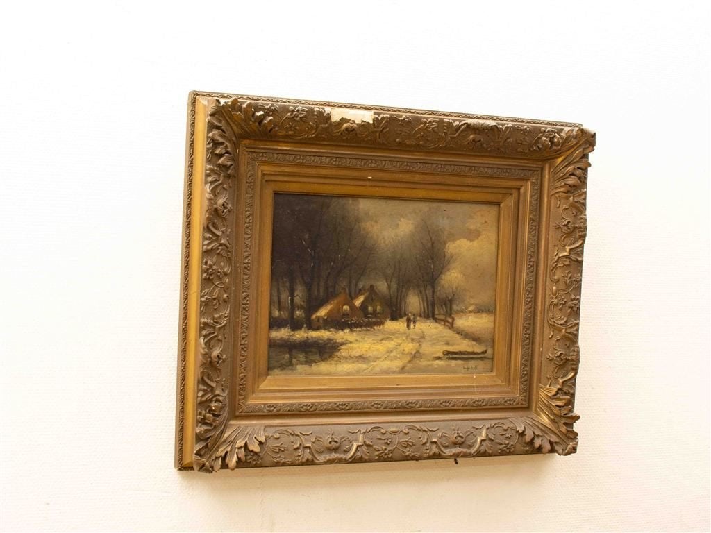 Schilderij van het platteland 38537, Huis en Inrichting, Ophalen of Verzenden, Gebruikt, Schilderij