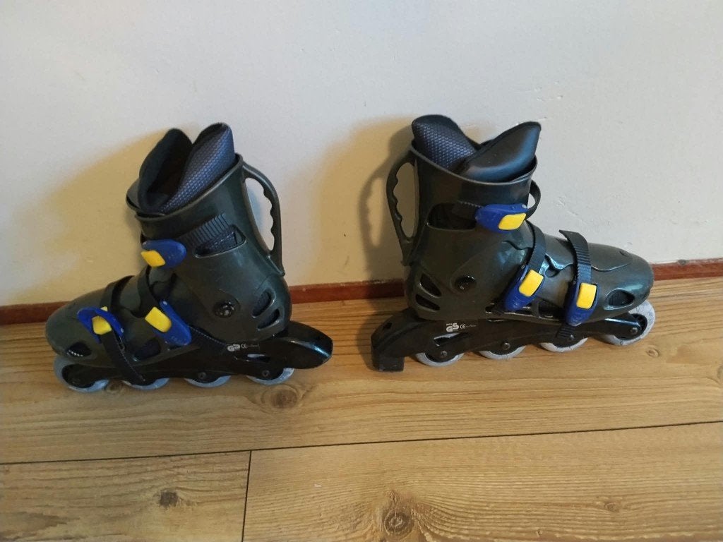 In line skates maat 41 met gratis beschermers, Gebruikt, Inline skates 4 wielen, Ophalen, Overige merken