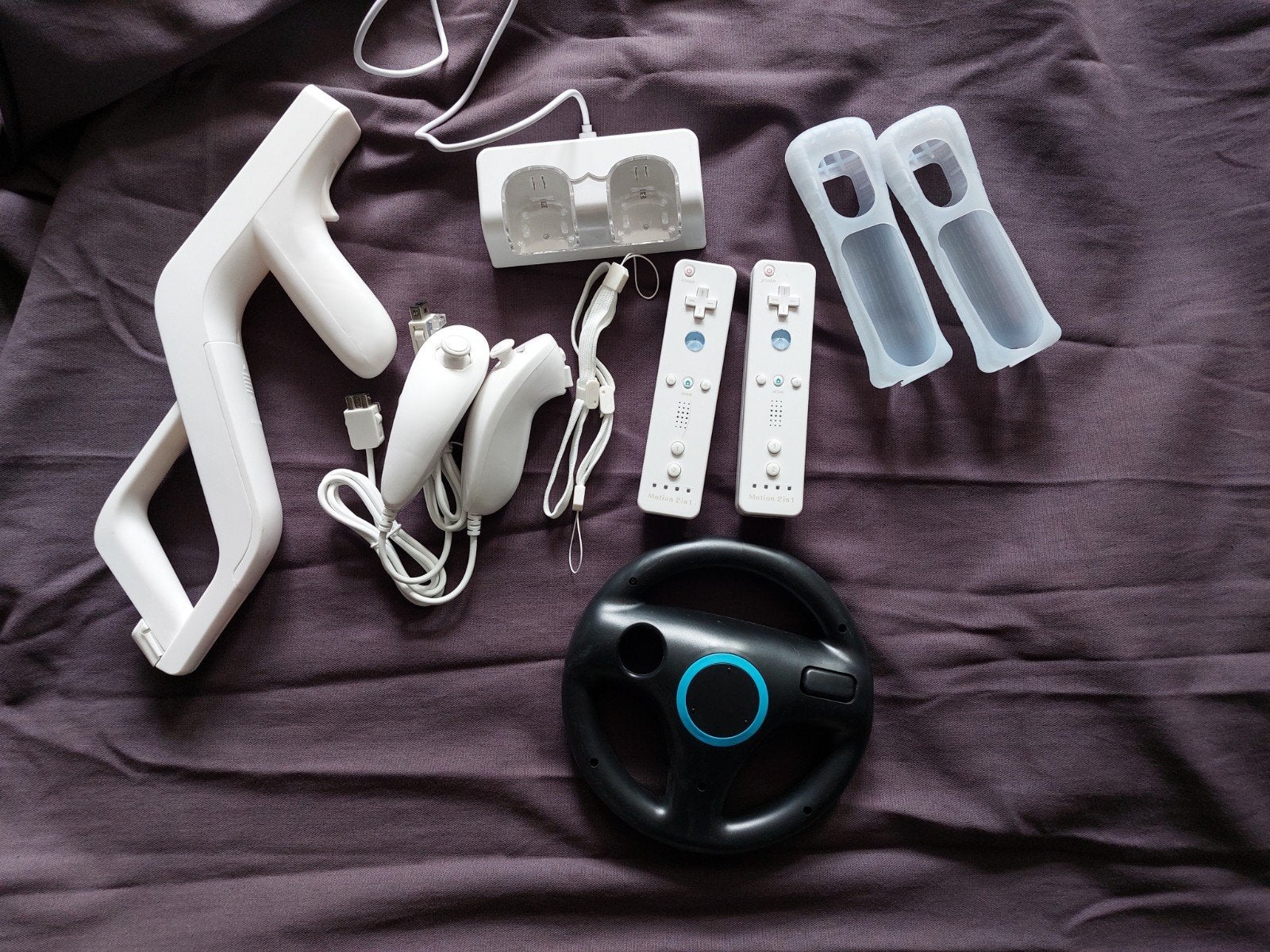 Nintendo Wii Controllers en Accessoires Set, Spelcomputers en Games, Spelcomputers | Nintendo Wii, Nieuw, Met 2 controllers, Met stuurtje