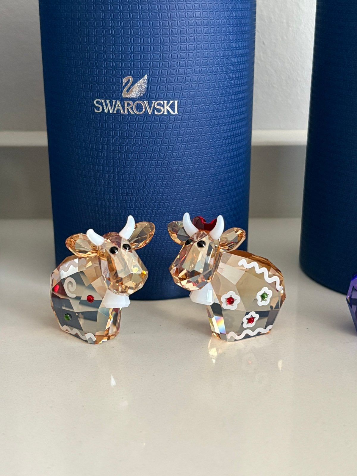 Swarovski peperkoek mo paar, Ophalen of Verzenden, Zo goed als nieuw, Figuurtje