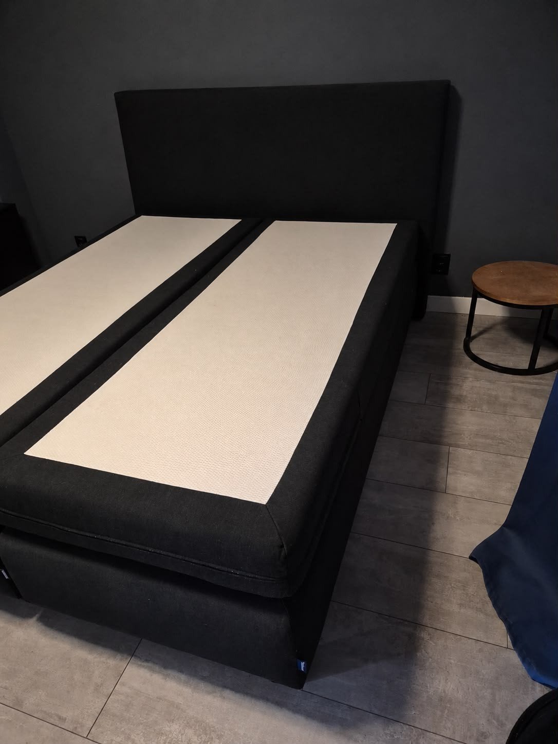 tweepersoons boxspring 160x200 cm, Ophalen, Gebruikt, Zwart, Tweepersoons