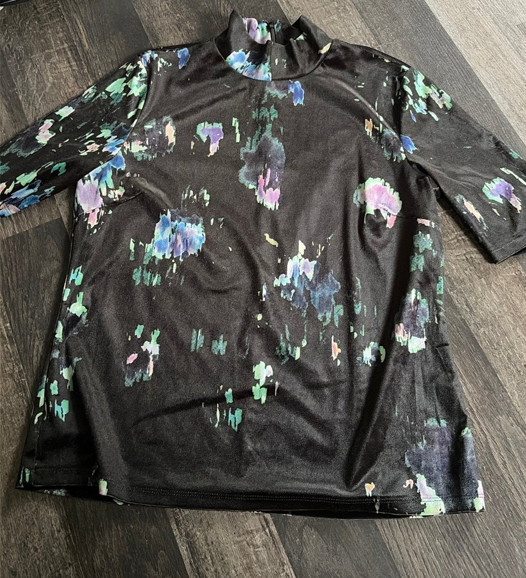 Velours top maat M, Kleding | Dames, Ophalen of Verzenden, Zo goed als nieuw, Korte mouw