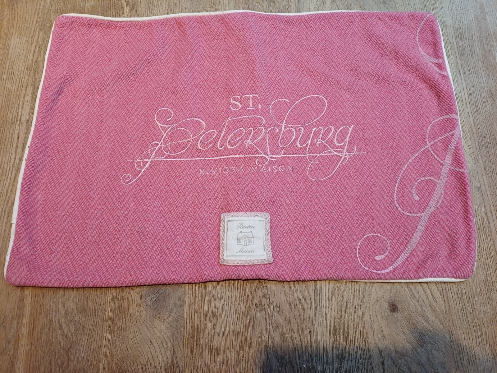 Riviera Maison kussensloop St. Petersburg Roze, Ophalen, Zo goed als nieuw, Sierkussen, Roze